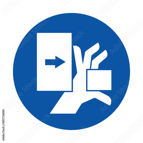 Hand Gesture Showing Direction and Action in Simple Icon Format