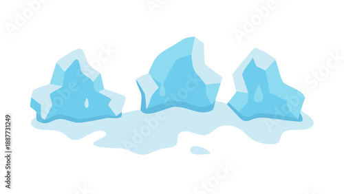 Melting icebergs
