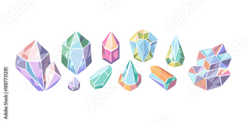 Colorful geometric crystals
