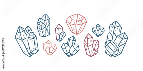 Abstract crystal illustration