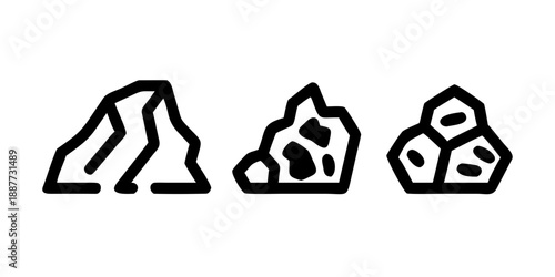 Three types of rocks