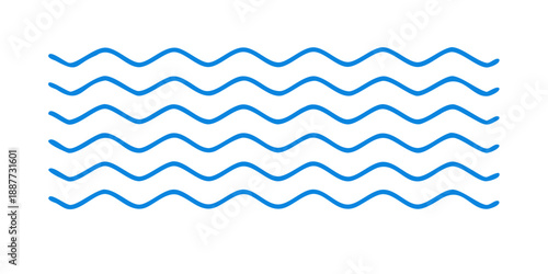 Blue wavy lines
