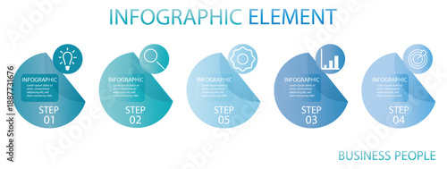 Timeline infographic design with circle for business template. Modern Infographic Vector Futuristic Template. Circular infographic with vibrant colors . 