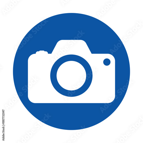 Iconic Camera Symbol in Simple Design for Photography Related Concepts