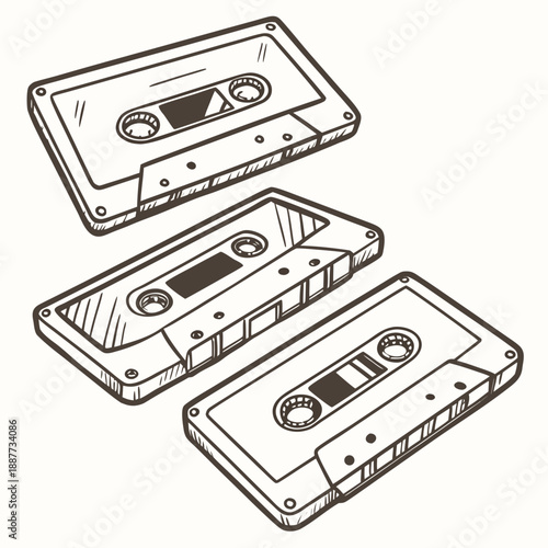 Vintage cassette tapes