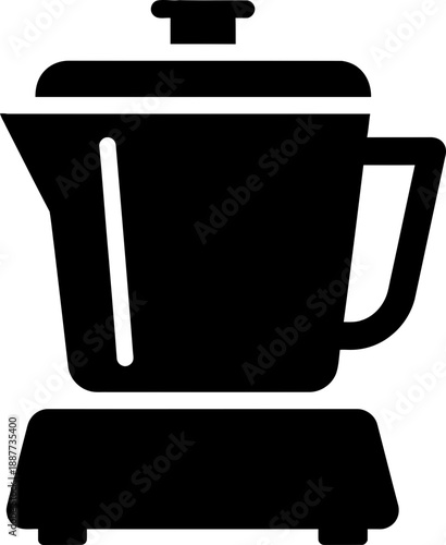 Blender kitchen appliance vector icon. Electric food processor for mixing, making smoothie, or milkshake concept. Flat simple pictogram