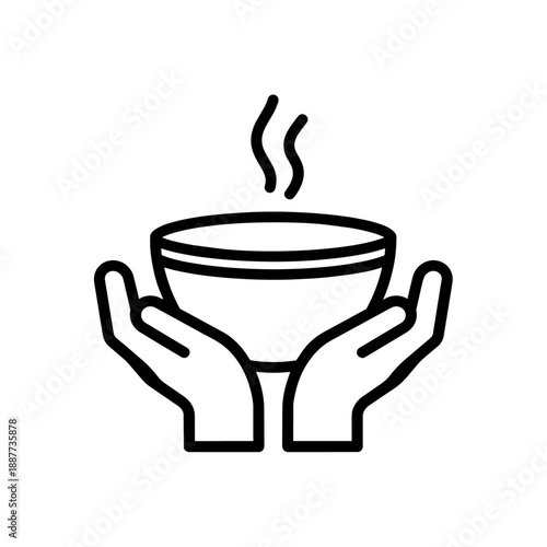 Ciepły posiłek dla bezdomnych ikona