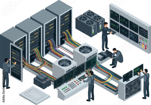 Data Center Maintenance Server Room Monitoring and Repair