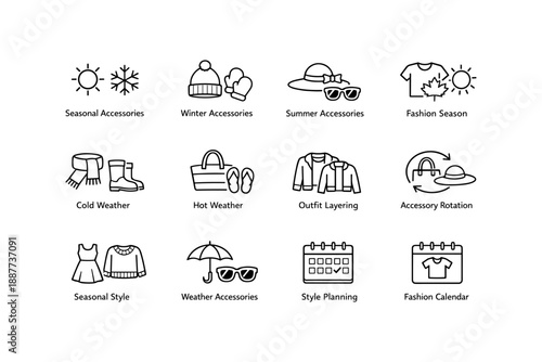 Seasonal fashion icons: accessories for every weather and style planning