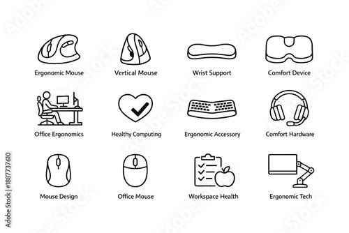 Office ergonomics: mouse design, wrist support, and comfort accessories for healthy computing