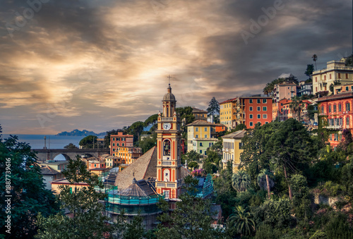 Foto Panoramic view of Sestri Levante