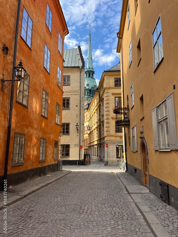 Obraz premium landscape in Gamla Stan, Stockholm, Sweden