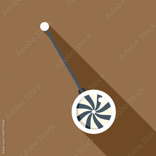 Hypnotic pendulum with a spiral disc for concentration or mental influence