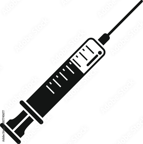 Syringe preparing for medical medicine injection vaccination