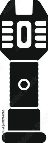 Stun gun vector icon on a white background, symbolizing self defense and personal security