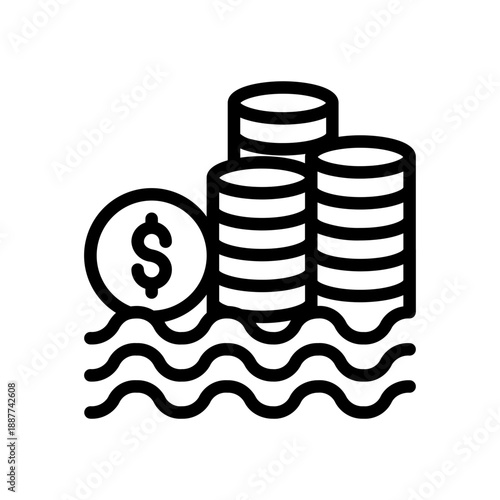 Economic Recession Coin 30