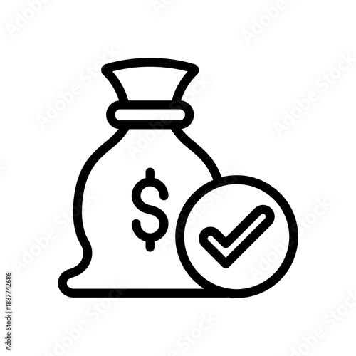 Economic Recession Money Bag 05