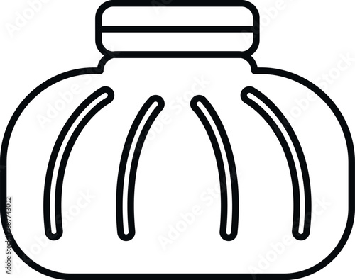 Hot water bottle or ice pack providing therapy for pain relief and comfort