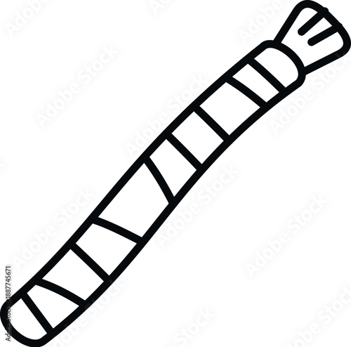 Wrapped gum stick representing sweets and treats