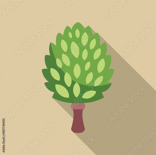 Sauna birch venik whisk for steam bathhouse flat icon