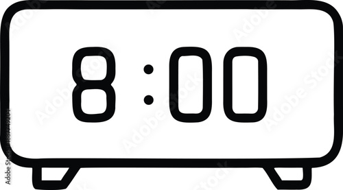 Digital Alarm Clock Morning Wake Up Icon