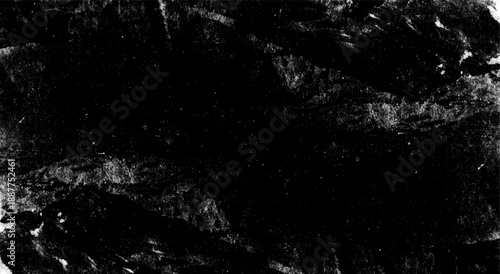 Dark textured background with white speckles and scratches, creating grunge effect