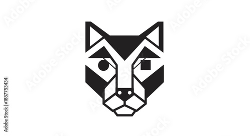 black and white geometric figures