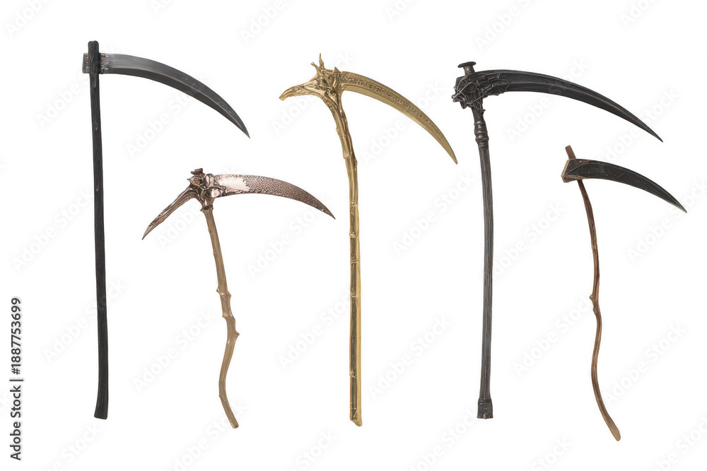 Obraz premium A collection of five different types of swords