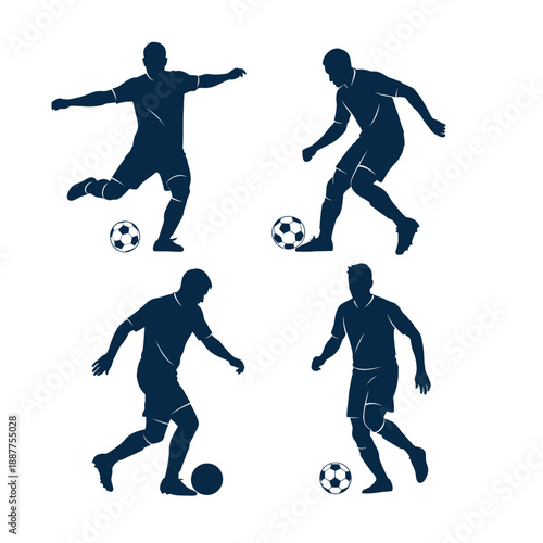 soccer players vector