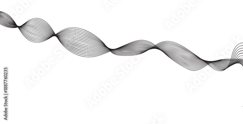 silver ribbon on white background