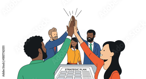 Executing the Strategic Plan: Diverse Leadership Team Celebrates Major Business Milestone Achievement