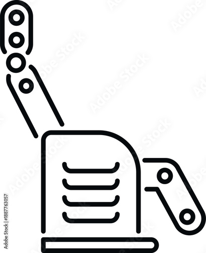 Robotic arm showing concepts of bionic prosthetics and artificial intelligence