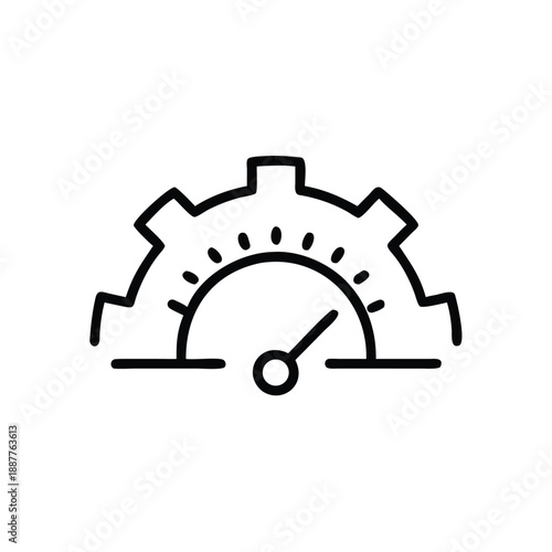 Speedometer Combined With Gear Performance
