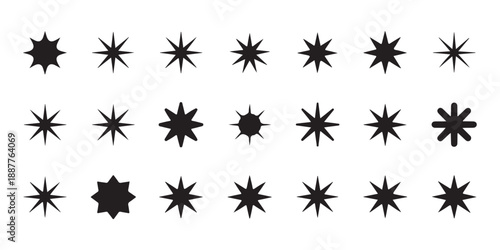 Vintage nautical compass collection with sunburst icons and maritime navigation symbols for mapping travel