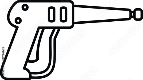 Pressure washer spraying gun tool for power washing