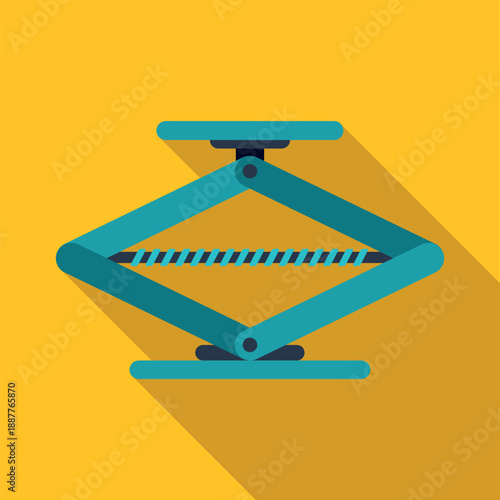 Scissor jack icon representing vehicle lifting, repair, and mechanical work
