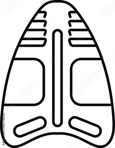 Kickboard illustrating equipment used for swimming lessons and pool fitness training