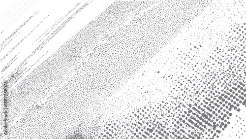 Grunge white paper background with dirt dust grain and aged surface. Abstract dust overlay texture on white with ripped creased paper style. 