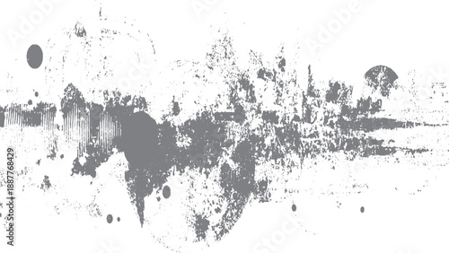 Old white grunge paper texture with dust particles and torn collage look. Vintage dust and dirt overlay on white background with distressed paper feel. 