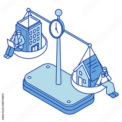 ワークライフバランスを天秤にかける