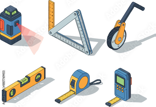 Isometric Tools for Measurement, Engineering, and Construction