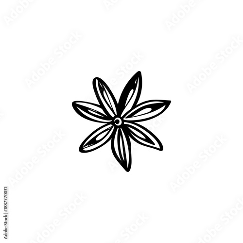 Badian hand drawn illustration. Badian vector doodle icon