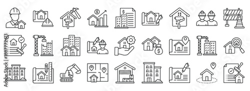 Property Development icon collection. Containing design Property Development, Built Structure, Architectural, Builder, Home Maintenance	