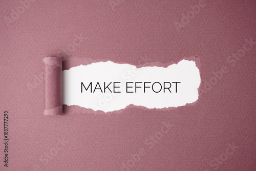Make effort