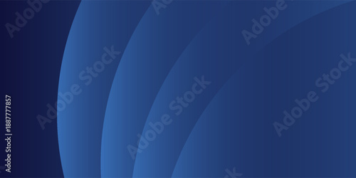 Abstract blue glowing geometric lines on dark blue background. Modern shiny blue circle lines pattern