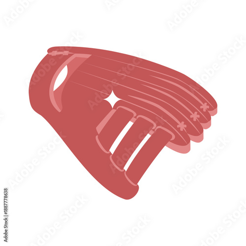 Trendy isometric style icon of baseball glove gear