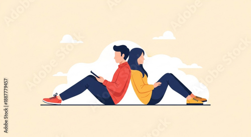 Abstract Particle Network with Connecting Dots and Lines, Big Data Visualization and Artificial Intelligence Concept, Digital Information Flow