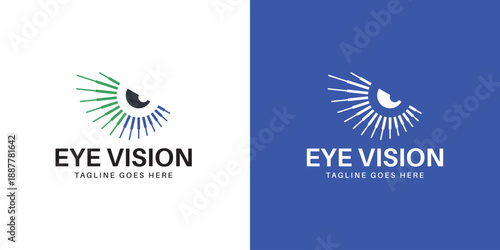 Creative Eye Vision Logo Design for Optics and Healthcare