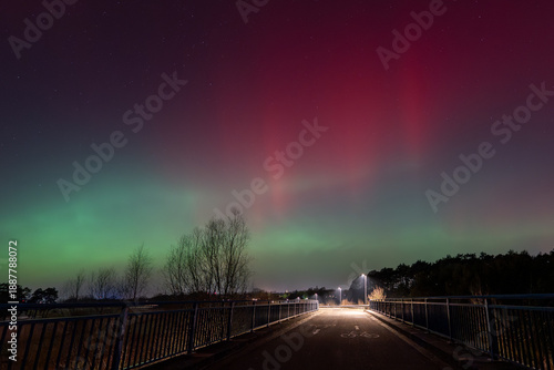 Polarlicht über Celle, aurora borealis