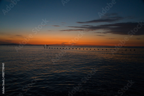 Wallpaper Mural Sunrise Over a Quiet Oyster Farming Bay in Japan Torontodigital.ca